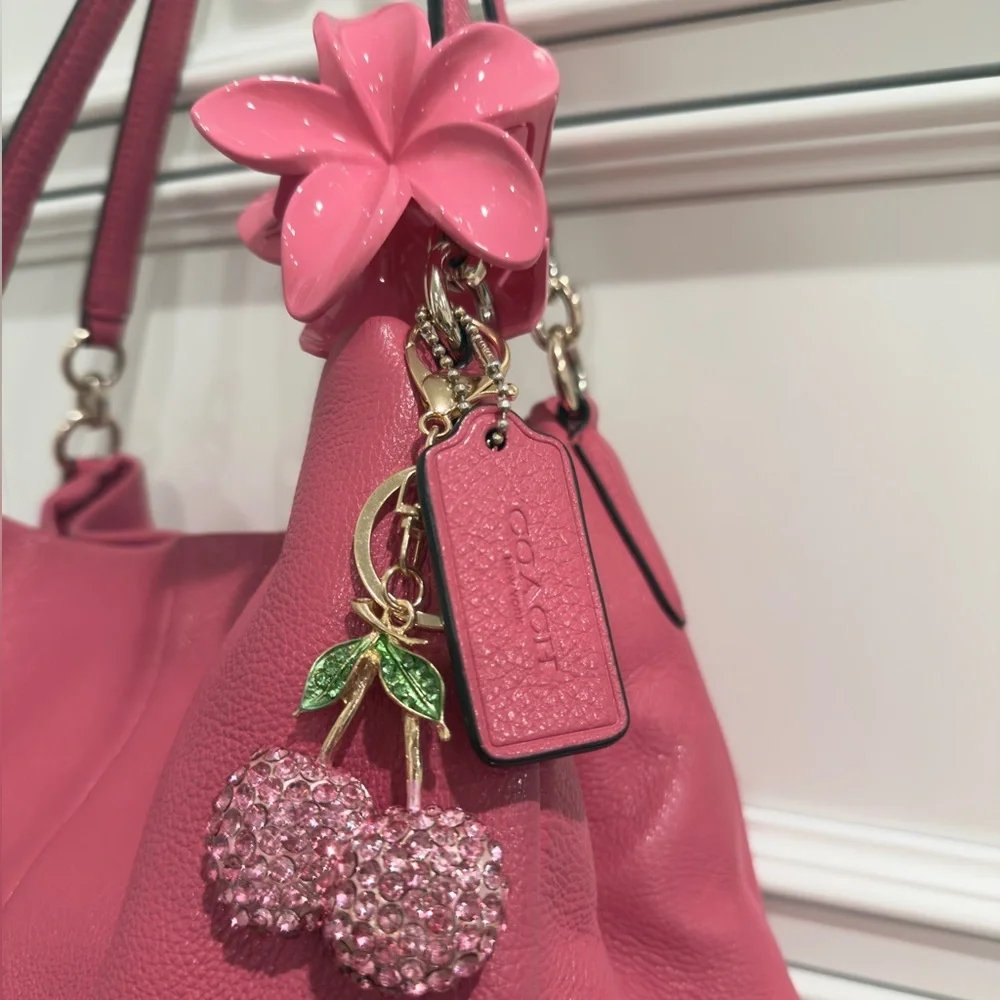 💖 SOLD - Coach Madison Phoebe Pink Leather Hobo Shoulder Bag - Picture 5 of 17